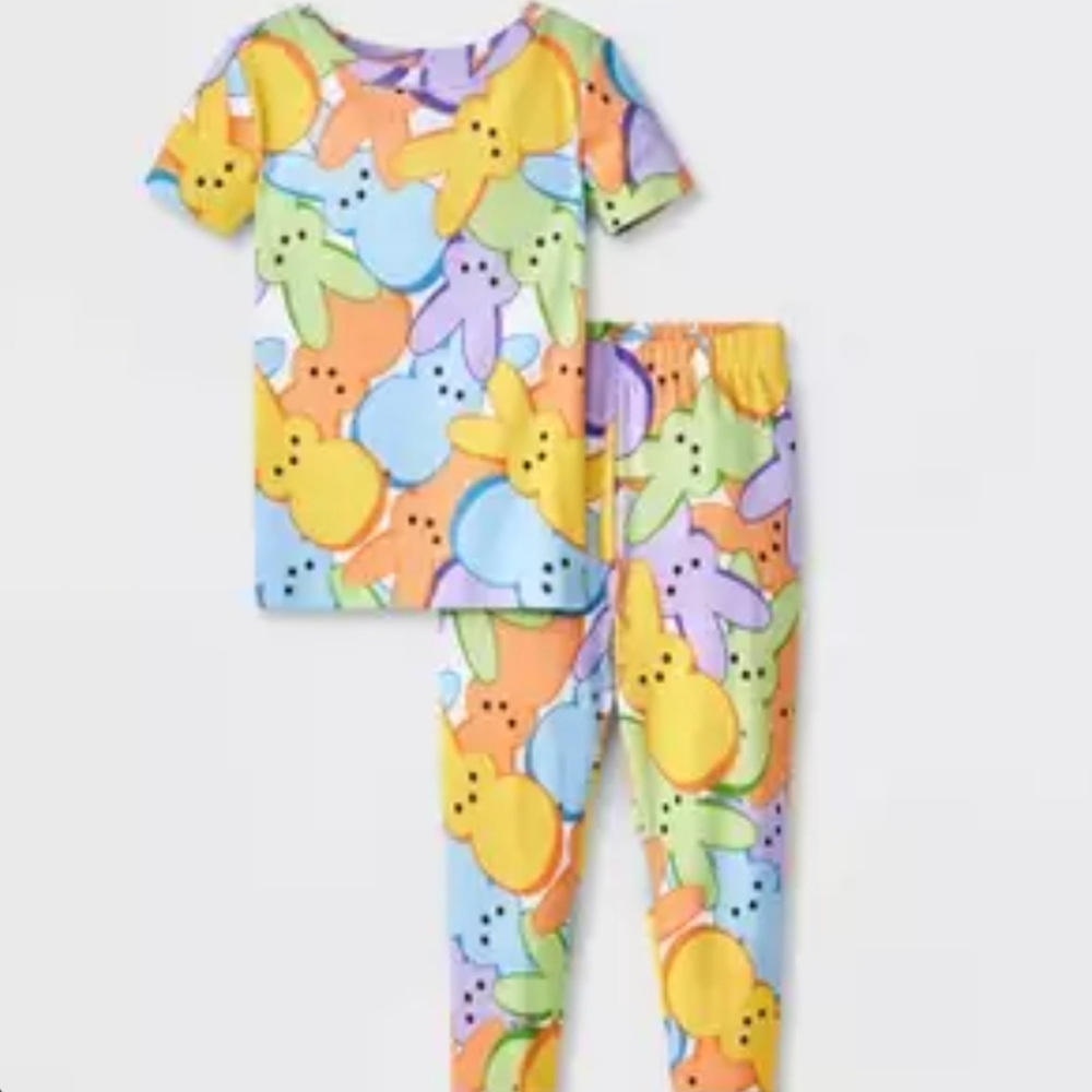 Peeps Colorful Pajama Set Size 4